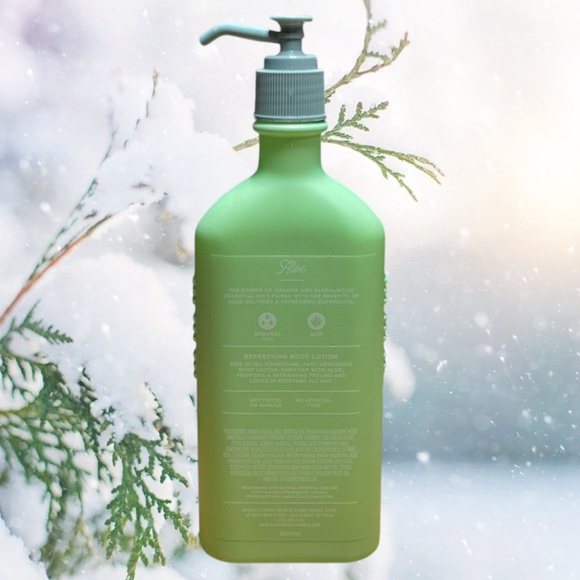 NWT Orange and Sandalwood Aloe Aromatherapy Lotion Bath and Body Works - Picture 2 of 2